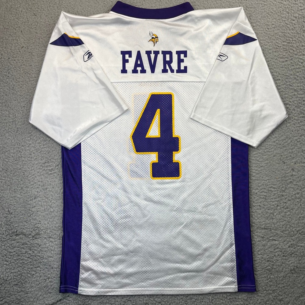 Brett Favre Minnesota Vikings NFL Football Jersey Reebok Mens M White